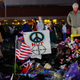 Makeshift memorial in Tucson, Ariz., Jan. 14, 2011.(Kevork Djansezian/Getty Images)